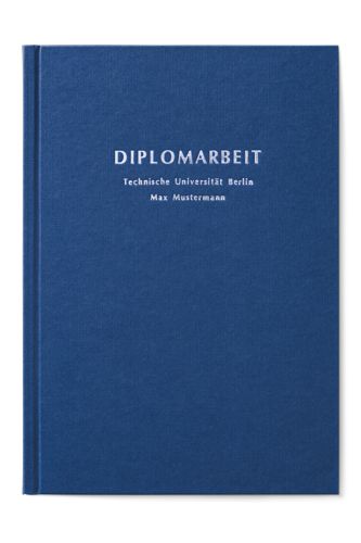Hardcover Standard Hardcover Standardbuch blau mit 3 Zeilenprägung