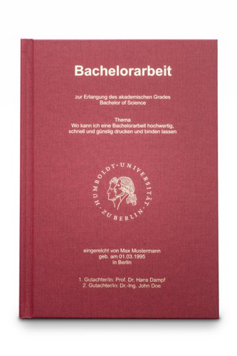 Hardcover Standard Hardcover Standardbuch bordeaux rot