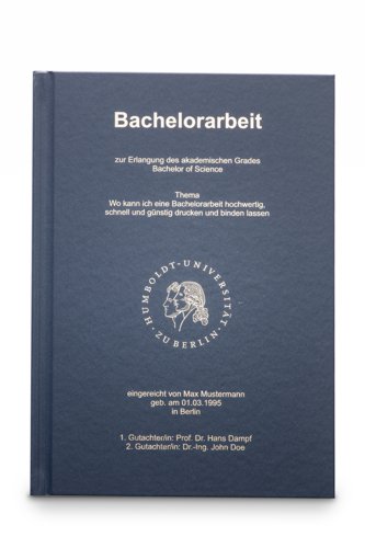 Hardcover Standard Hardcover Standardbuch blau